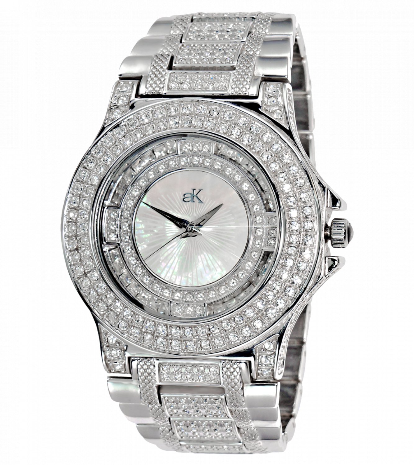 ADEE KAYE Splendid Austrian Crystal Men's Watch MRSP $495