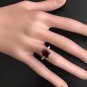 3.68 Carats Natural Garnet and Diamond 14K Solid Yellow Gold Ring