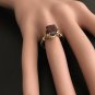 3.68 Carats Natural Garnet and Diamond 14K Solid Yellow Gold Ring
