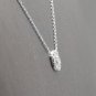 0.35Ct Natural Diamond 14K Solid White Gold Pendant Necklace