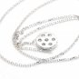 0.35Ct Natural Diamond 14K Solid White Gold Pendant Necklace