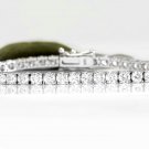 3.15 Carat Natural Diamond 14K Solid White Gold Bracelet