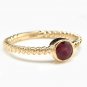 Splendid Natural Ruby 14K Solid Yellow Gold Ring