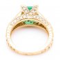 2.60Ct Natural Emerald & Diamond 14K Solid Yellow Gold Ring