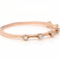 Natural Diamond 14K Solid Rose Gold Band Ring