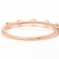 Natural Diamond 14K Solid Rose Gold Band Ring