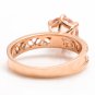 1.70 Carats Natural Morganite 14K Solid Rose Gold Ring
