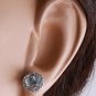 3.05ct Natural Aquamarine and Diamond 14K Solid White Gold Earrings