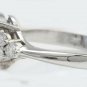 3.55 Carats NATURAL TANZANITE and DIAMOND 14K Solid White Gold Ring