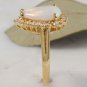 2.75 Carats Natural Ethiopian Opal and Diamond 14K Solid Yellow Gold Ring
