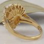 2.75 Carats Natural Ethiopian Opal and Diamond 14K Solid Yellow Gold Ring