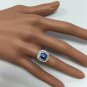 2.80 Carats NATURAL AAA TANZANITE and DIAMOND 14K Solid White Gold Ring