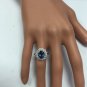 4.80 Carats NATURAL TANZANITE and DIAMOND 14K Solid White Gold Ring