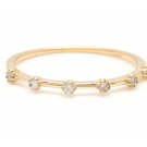 Natural Diamond 14K Solid Yellow Gold Band Ring
