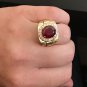 10.70Ct Natural Diamond & Ruby 14K Solid Yellow Gold Men's Ring
