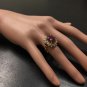 6.00 Carats Natural Red Ruby and Diamond 14K Solid Yellow Gold Ring