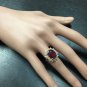 6.00 Carats Natural Red Ruby and Diamond 14K Solid Yellow Gold Ring