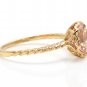 1.50 Carats Natural Morganite 14K Solid Yellow Gold Ring