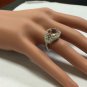 4.90 Carats Natural Morganite and Diamond 14K Solid White Gold Ring