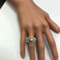4.90 Carats Natural Morganite and Diamond 14K Solid White Gold Ring