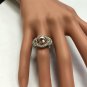 4.90 Carats Natural Morganite and Diamond 14K Solid White Gold Ring