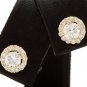 0.90Ct Natural Diamond 14k Solid Yellow Gold Earrings