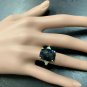 9.35Ct Natural LONDON BLUE TOPAZ & Diamond 14K Solid Yellow Gold Ring