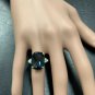 9.35Ct Natural LONDON BLUE TOPAZ & Diamond 14K Solid Yellow Gold Ring