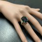 9.35Ct Natural LONDON BLUE TOPAZ & Diamond 14K Solid Yellow Gold Ring