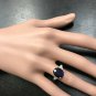 5.75Ct Natural Blue Sapphire & Diamond 14K Solid Yellow Gold Ring