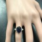 5.75Ct Natural Blue Sapphire & Diamond 14K Solid Yellow Gold Ring