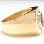Heavy 5.10Ct Natural Tanzanite and Diamond 14K Solid Yellow Gold Men's Ring