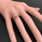 1.06 Carats Natural Morganite and Diamond 14K Solid Rose Gold Ring