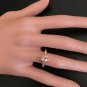 1.06 Carats Natural Morganite and Diamond 14K Solid Rose Gold Ring