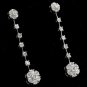 2.10Ct Natural Diamond 14k Solid White Gold Earrings