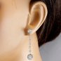 2.10Ct Natural Diamond 14k Solid White Gold Earrings
