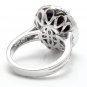 9.80 Carats Natural Sapphire and Diamond 14K Solid White Gold Ring