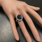 9.80 Carats Natural Sapphire and Diamond 14K Solid White Gold Ring