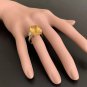 9.35 Carats NATURAL CITRINE and DIAMOND 14K Solid Yellow Gold Ring