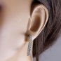 3.25Ct Natural  Diamond 14K Solid White Gold Hoop Earrings