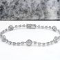 3.23Ct Natural Diamond 18K Solid White Gold Bracelet