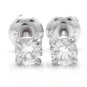 0.40Ct Natural VS2-SI1 Diamond 14k Solid White Gold Stud Earrings