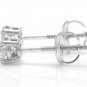 0.40Ct Natural VS2-SI1 Diamond 14k Solid White Gold Stud Earrings