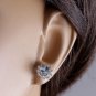 3.25Ct Natural Aquamarine and Diamond 14K Solid White Gold Earrings