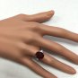 6.50 Carats Red Ruby and Diamond 14K Solid Yellow Gold Ring