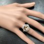 5.75 Carats Natural Morganite and Diamond 14K Solid White Gold Ring