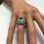 6.00 Carats NATURAL BLUE ZIRCON and DIAMOND 14K Solid White Gold Ring