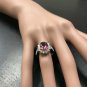 5.60 Carats Natural Tourmaline and Diamond 14K Solid White Gold Ring