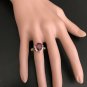 4.90 Carats Natural Red Ruby and Diamond 14K Solid Yellow Gold Ring