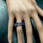 8.50 Carats NATURAL TANZANITE 14K Solid White Gold Ring